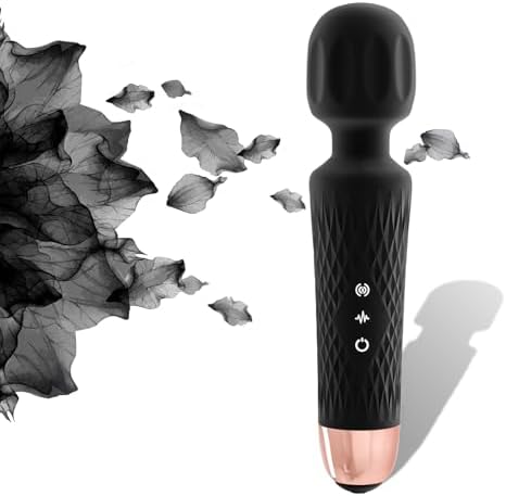 Niclove Personal Massager - Powerful & Quiet Wand Massager (Black)