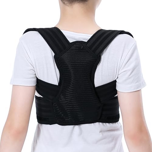 Posture Corrector for Kids and Teens, Adjustable Upper Back Brace, Children Humpback Corrector Shoulder Lumbar Support Back Straightener Providing Pain Relief from Neck, Shoulder, Upper and Lower Back