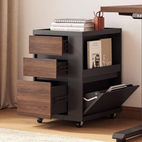 Mobile File Cabinet Under Desk with 3 Drawer, Office Storage Cabinet