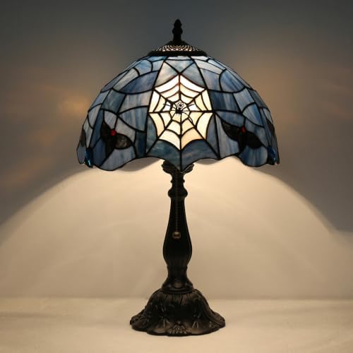Tiffany Style Table Lamp,Spider Desk Lamp,Gothic Style Stained Glass lamp