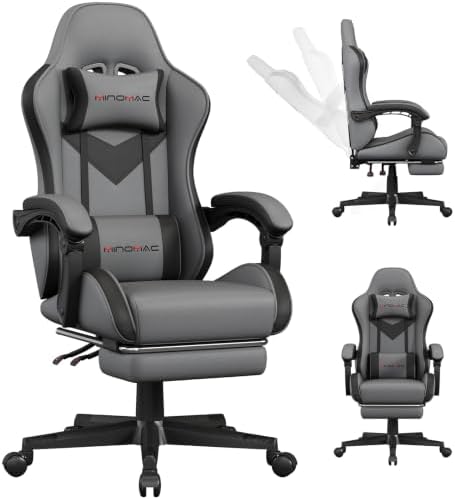 Gaming Chair Ergonomic Gamer Computer Office Chair,Footrest Lumbar Support