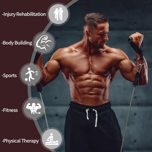 VEICK Resistance Bands with Handles, Exercise Tube Bands Set for Workouts
