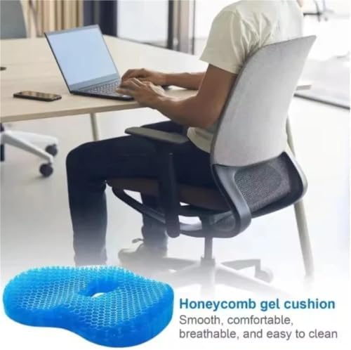 Honeycomb Cooling Seat Cushion – Breathable Ergonomic Chair Pad(With black cloth-B)