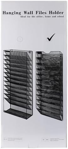 Wall Mounted File Organiser A8 Mesh in Hanging Wall File Holder Mail Organiser