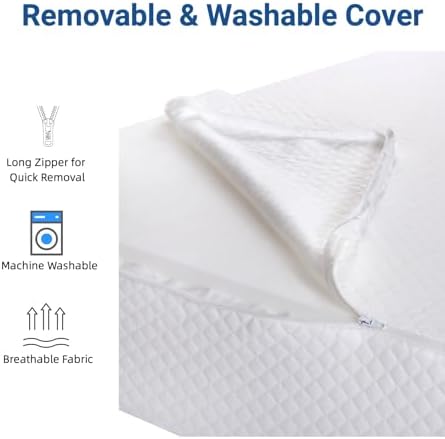 FSA Eligible 31" Extra-Long Wedge Pillow for Sleeping, Reflux,Snoring,White