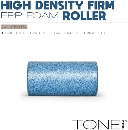 TONE Fitness Firm High-Density Foam Roller for Exercise, Massage & Recovery