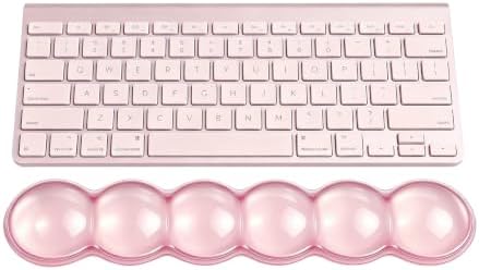 Gel Wrist Rest for Keyboard,Jelly Clear Gel Keyboard Wrist Rest-Pink