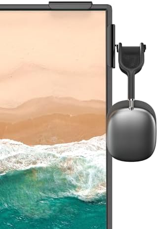 Headphone Holder for Screen (black)