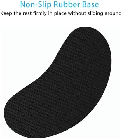 Dapesuom Mouse Wrist Rest, Ergonomic Memory Foam Mouse Wrist for Computer Desk Mats Support, PU Leather Hand Rest Pad Cushion for Gaming, Laptop, Men, Women, Pain Relief & Easy Typing, Sky Blue