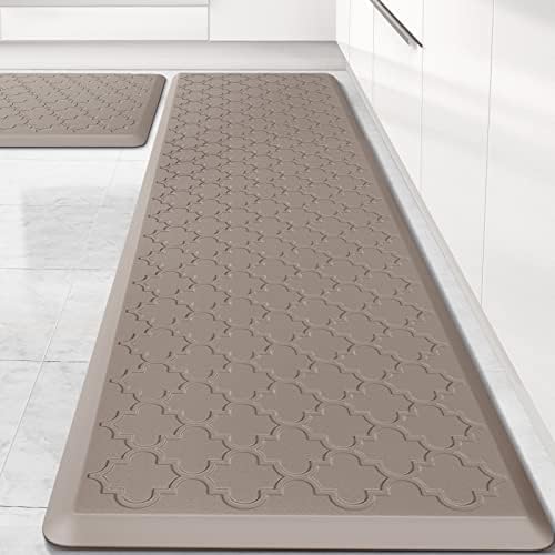 Kitchen Mat 2 PCS Cushioned Anti-Fatigue Floor Mat Standing Mat for Kitchen