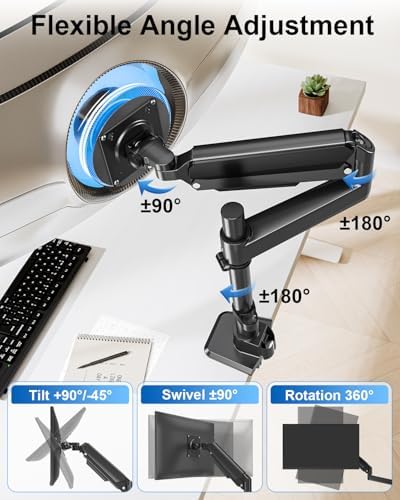 Heavy Duty Single Monitor Mount for Max 49" Ultrawide Screens