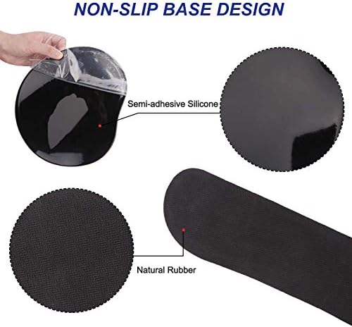 ArtSo Upgraded Wrist Rest Support for Mouse Pad & Keyboard, Ergonomic Gel Mousepad Non-Slip Rubber Base Home,Office Pain Relief & Easy Typing Cushion with Neoprene Cloth & Soft Memory Foam, Galaxy