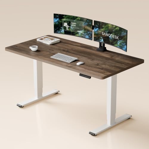 SANODESK Dual Motor Standing Desk 220lbs Height Adjustable Desk