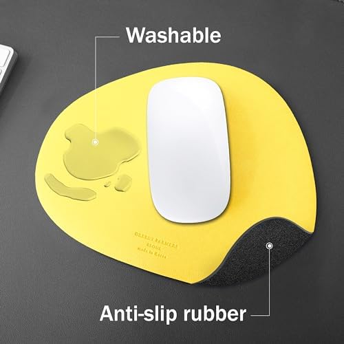 GREEDY FARMERS Mouse pad, Non-Slip Washable Waterproof Computer Mouse pad (Lemon Butter Cream)