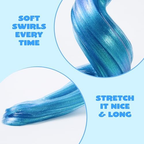 JOYIN Peacock Blue Pearl Putty 4.23oz (120g), Therapy Putty, Slime for Kids, Anxiety & Stress Relief Toys, Great Sensory Experience, Never Dry Out, Birthday Gifts, Party Favors, Halloween, Christmas