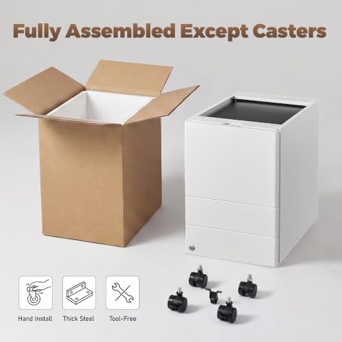 Guizeeopo Fully Assembled 3 Drawer File Cabinets for Home Office