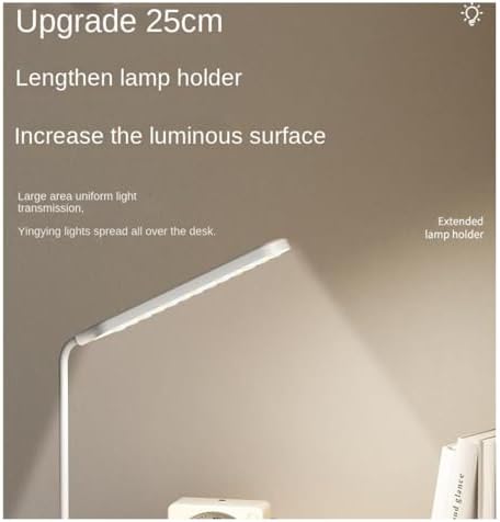 Desk Lamp Dimmable Eye-Protecting Desk Lamp with Adjustable Gooseneck Flexible Eye Care