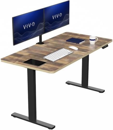 VIVO Reclaimed Wood 60 x 30 in Standing Desk, DESK-KIT-1B6P-30