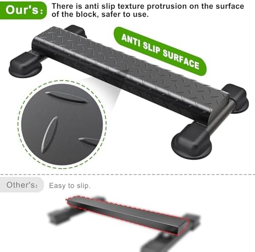 Steel Calf Raise Bar, Calf Raise Block with Anti Slip Platform
