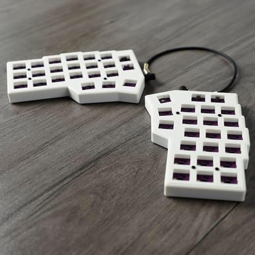 YMDK Split Keyboard Corne V4.1 46 Keys Ergonomic Hotswappable 40% Layout 3D PLA RGB QMK Vial All Key Programmable Mini Independent Gaming Keyboard Kit