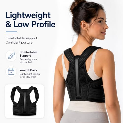 Posture Corrector, Breathable Upper Back Support Brace, One Size