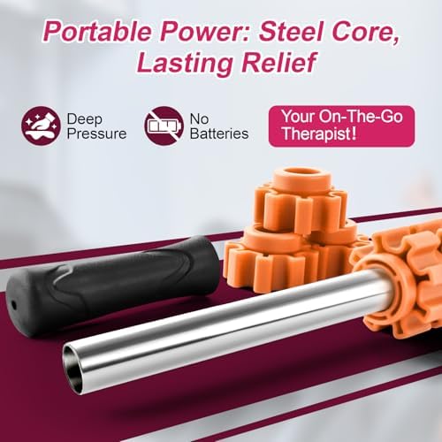 ZanLLW Muscle Roller Stick, Muscle Roller, Liposuction Massage Roller for Lymphatic Drainage, Massager Stick for Relief Muscle Soreness, Trigger Points, Help Exercise Runner Legs, Back Recovery