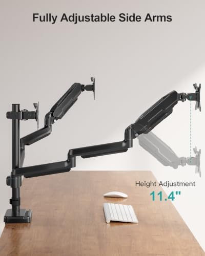 MOUNT PRO Triple Monitor Mount for Max 32" Screens, Up to 19.8lbs Each