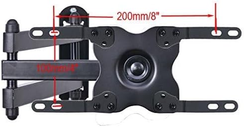 VideoSecu TV Wall Mount Monitor Bracket with Full Motion Articulating Tilt Arm 15" Extension for Most 27" 30" 32" 35" 37" 39" 40" LCD LED TVs with VESA 200x200 ML14B WS2