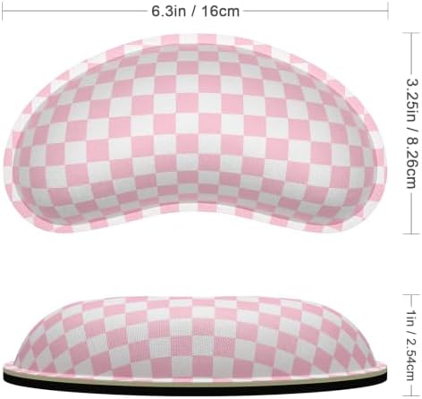 Dapesuom Mouse Wrist Rest, Cute Ergonomic Memory Foam Mouse Wrist for Computer Desk Mats Support, Hand Rest Pad Cushion for Gaming, Office, Laptop, Men, Women, Pain Relief & Easy Typing, Blush Pink