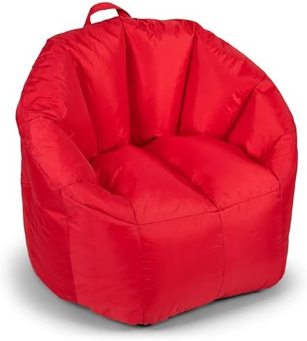 Big Joe Milano Beanbag Chair Red Smartmax
