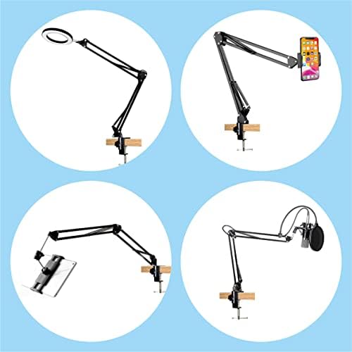 Desk lamp Clamp: 2PACK 1/2 Enlarge Hole Replacement C Clamp Desk Light,Magnifying Glass w/ Light,Table Mic Stand,Mic Arm Desk Mount, Phone Holder,for Office Work Task (M Black) (C CLAMP SMALL)