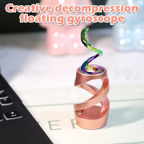 Kinetic Spinning Fidget Toy, ADHD Stress Relief Desk Decor Rose Gold