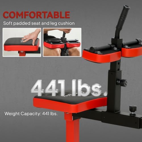Soozier Seated Calf Raise Machine for Home Gym Waist Arm Training