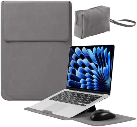 15-16 Inch Protective Laptop Sleeve with Stand, for MacBook Pro/MacBook Air
