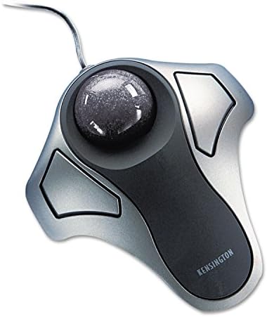 GBC Kensington 64327 Orbit Optical Trackball,6-Ft Cord,5-Inch x5-1/2-Inch x1-3/4-Inch,Black/Silver
