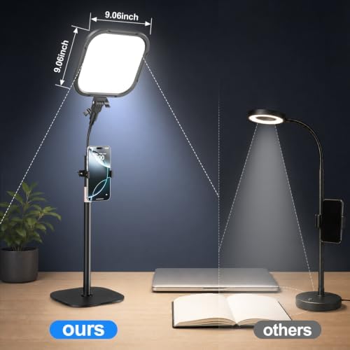 EMART Desktop Gooseneck Video Conference Lighting, Dimmable 2500-8500k