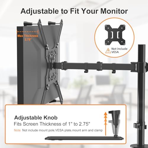 suptek Universal VESA Mount Bracket Adapter Monitor Arm Mounting Kit for 17 to 32 inch Monitor Screen