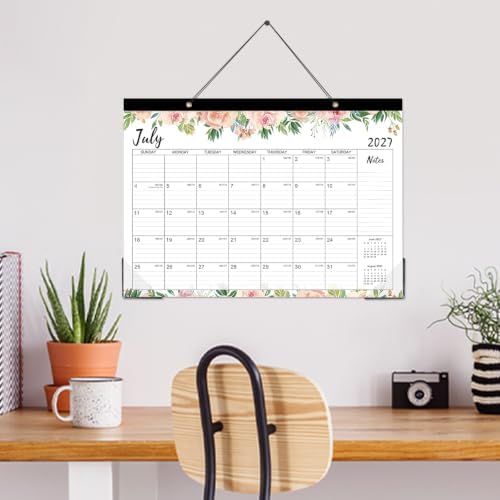 2027 Desk Calendar - Jan 2027 - Dec 2027, 12 Months Large Monthly Desk Calendar, 17" x 12", Desk Pad, Large Ruled Blocks, to-do List & Notes, Best Desk/Wall Calendar for Planning or Organizing