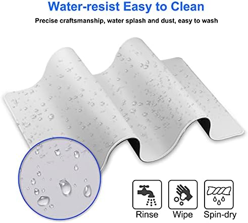 Large Gaming Mouse Pad with Stitched Edges,[27.5x11.8In] Extended Mouse Pad with Non-Slip Natural Rubber Base for Gamer/Desktop/Office/Home (70x30 Greyus)