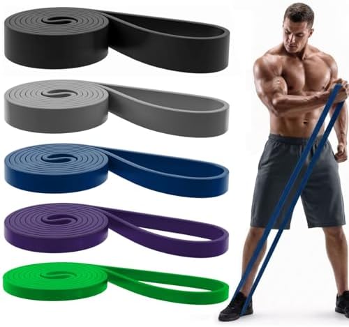 Pull Up Bands, Resistance Bands Set, Exercise Workout Bands for Men & Women, Ideal for Body Stretching, Physical Therapy and Muscle Training