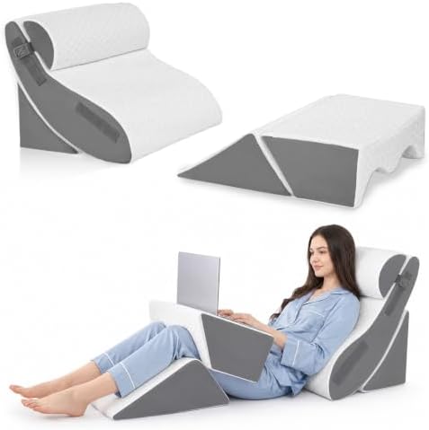 WSOFRALC 5PCS Orthopedic Wedge Pillow Set for After Surgery