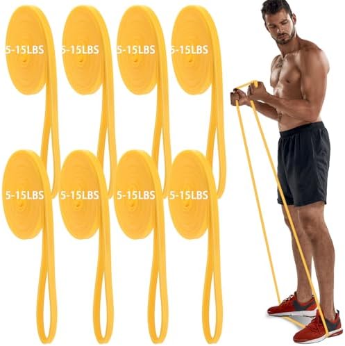 Foilswirl 8 Pcs Resistance Bands for Working Out