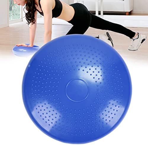 Ymiko Fitness Balance Disc Cushion Mat Blue Professional Exercise Training Pad for Stability Strength Posture Improvement