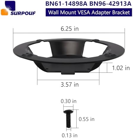 BN61-14898A BN96-42913A Wall Mount VESA Adapter Bracket for Samsung Odyssey G6 G7 27/28/32/49'' Monitor C49HG90DM C49J890DK C49RG90SS S49A950UI C32G75TQS C32HG70QQ S32BG650E S32BG652E S32BG654E