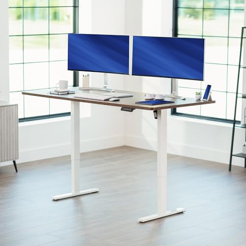 VIVO Rustic Vintage Brown 71 x 36 in Standing Desk, DESK-KIT-1W7N-36