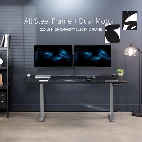 VIVO Black 71 x 30 in Standing Desk, DESK-KIT-E2G7B