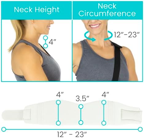 Vive Cervical Collar Neck Brace for Neck Pain and Support for Women & Men