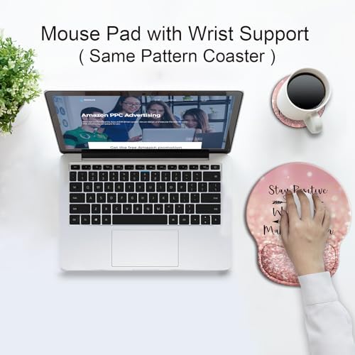 Ergonomic Mouse Pad with Wrist Rest Support,Gel Mouse Pads for Desk