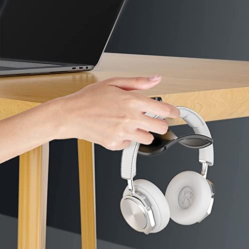 2-Pack Never Fall Headphone Hook Wall Mount Headset Holder White