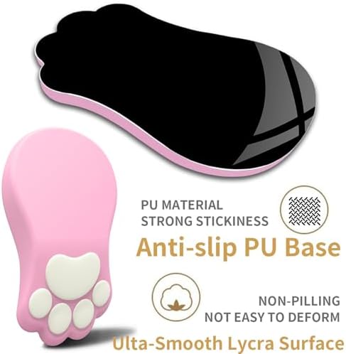 L-SPOUTTO Ergonomic Mouse Pad with Wrist Rest,Pink Mouse Pad Wrist Support